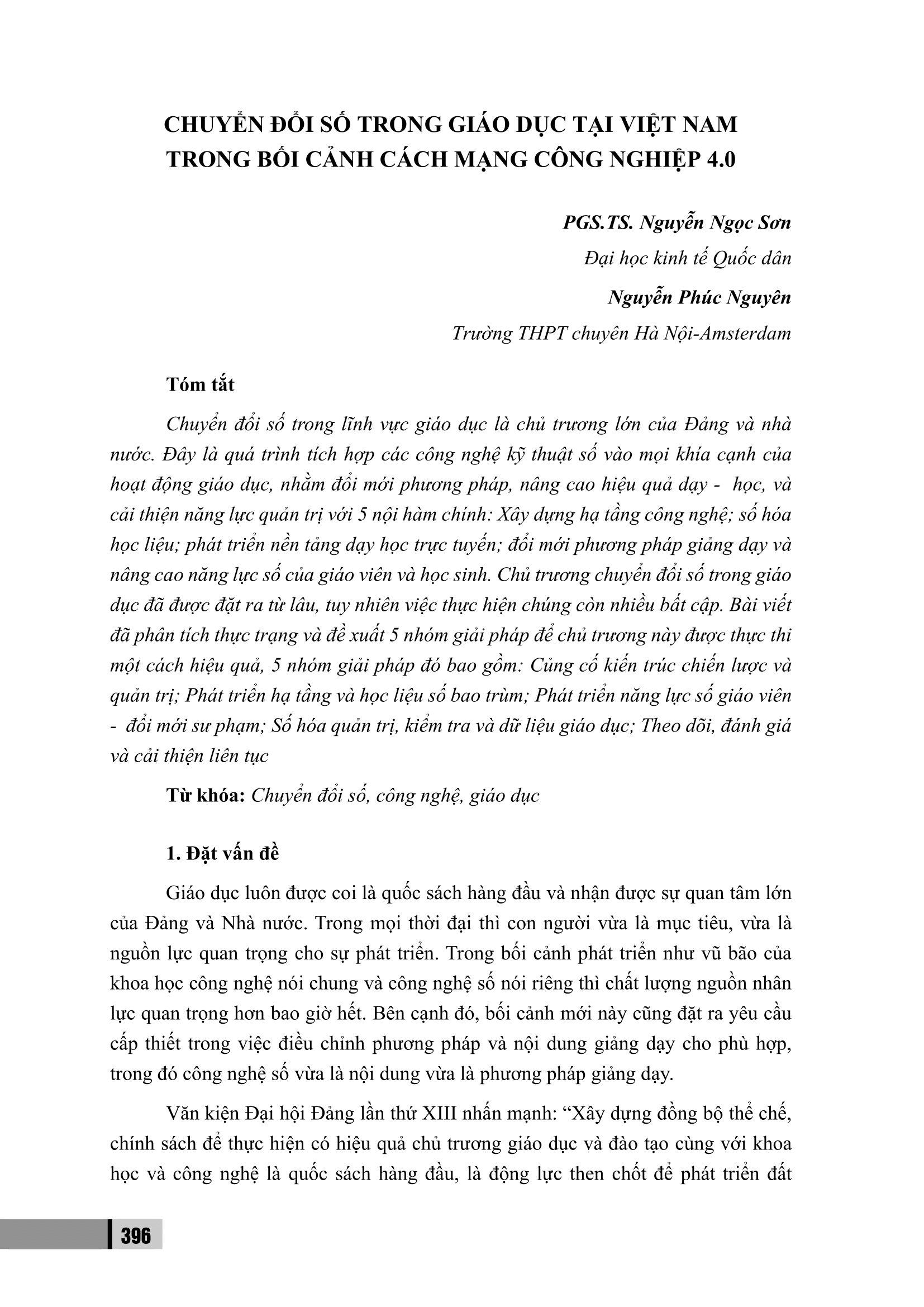 Author list & abstract